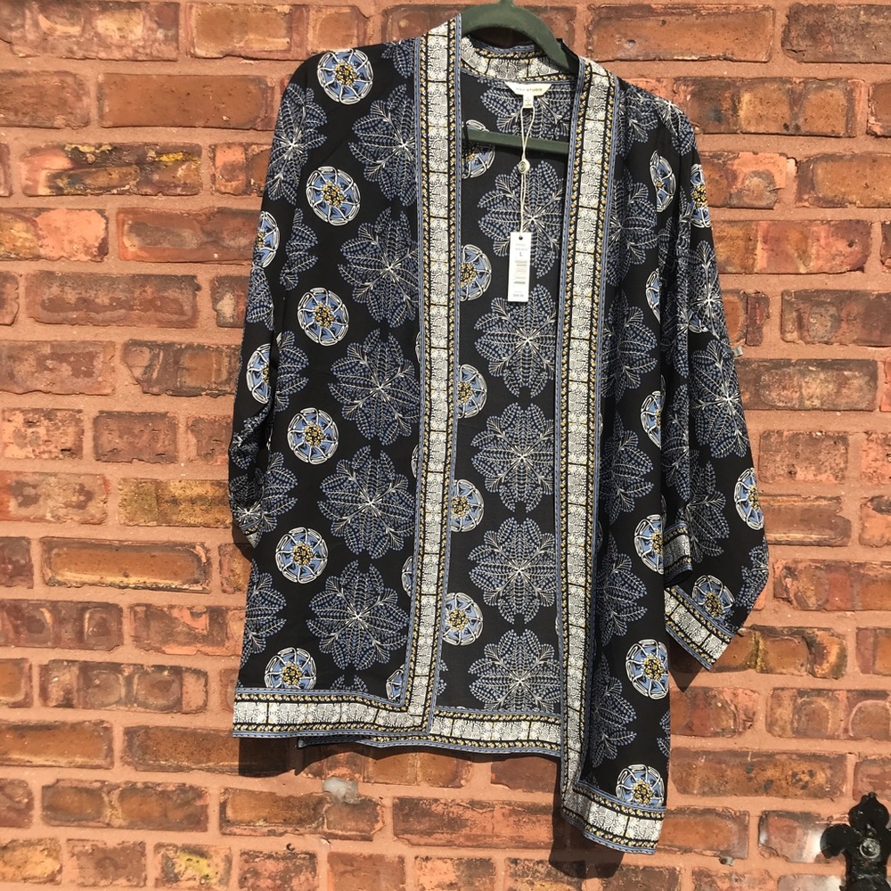 Max Studio Printed Bed Kimono - Picture 3 of 7